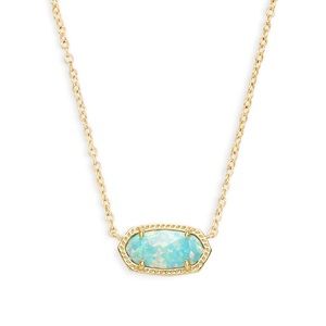 Kendra Scott | Elisa Opal Aqua gold necklace